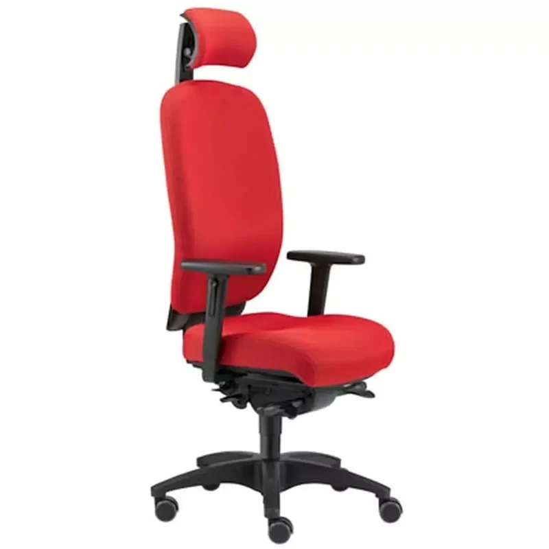 Gesundheits-Bürostuhl, Bandsch.sitz, Sitz-BxTxH 490x450-490x410-540 mm, rot