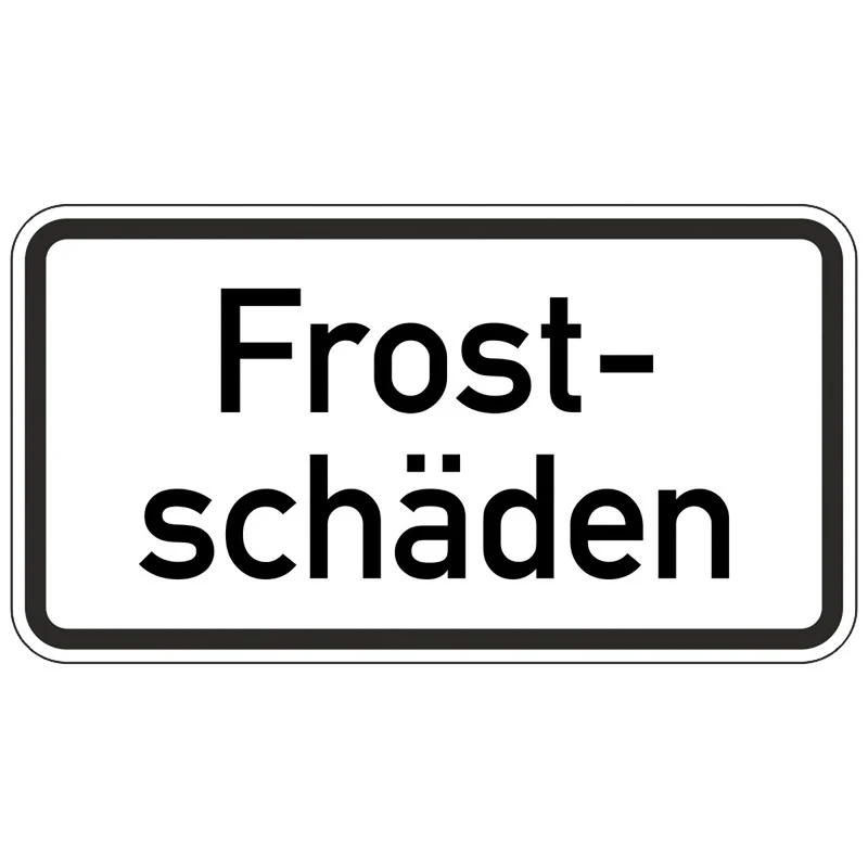 Warn- und Hinweisschild WH 63 – Frostschäden