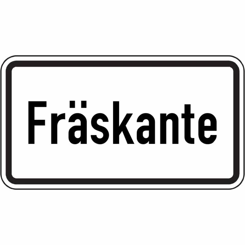 Warn- und Hinweisschild WH 58 – Fräskante