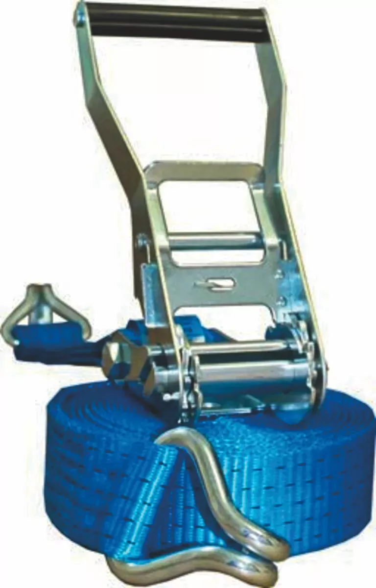 Zurrgurt 8 m x 50 mm, zweiteilig, mit Spitzhalter und Ratsche, 4000 daN
