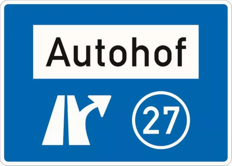 Verkehrszeichen VZ448.1 Autohof