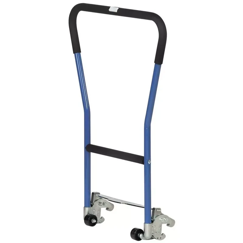 Einklinkbarer Rohrschiebebügel, für Paletten-Fahrgestelle, RAL 5007 brillantblau