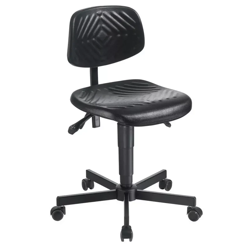 Arbeitsstuhl, Sitz- und Rückenlehne PU-Schaum, Sitz Höhe 500-640 mm, mit Rollen, Sitz BxT450x440 mm