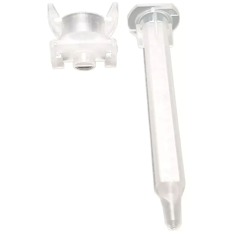 Wekem Quadromischer 75 mm für 2K Klebstoffe, Adapter für B-System, 16 Elemente, Adapter plus Mischer, Set a 10 Stück