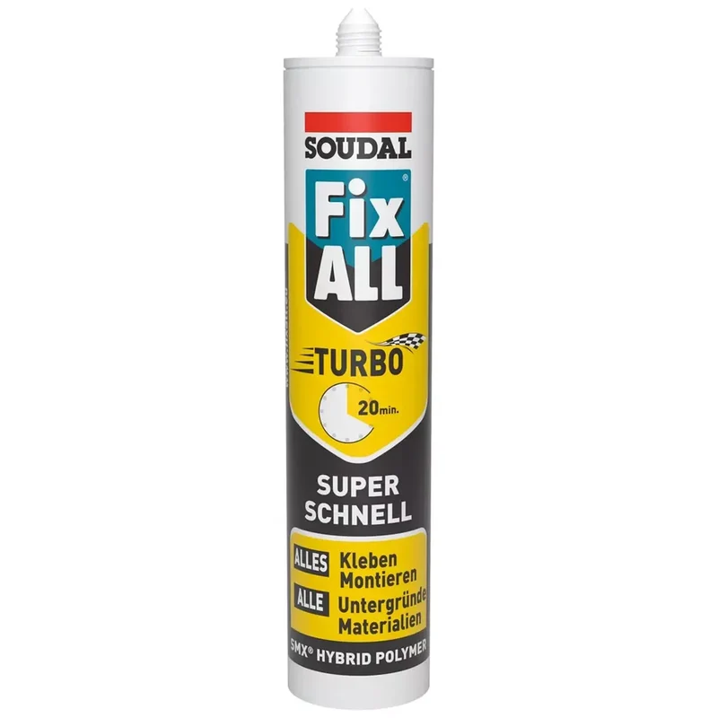 Hybrid Dicht- und Klebstoff FIX ALL TURBO, 290 ml-Kartusche, weiß