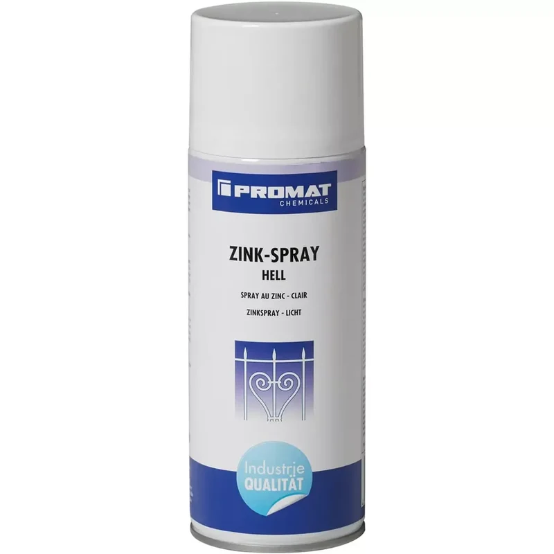 Zinkspray hell, Inhalt 400 ml, temperaturbeständig bis +250 Grad C, Spraydose