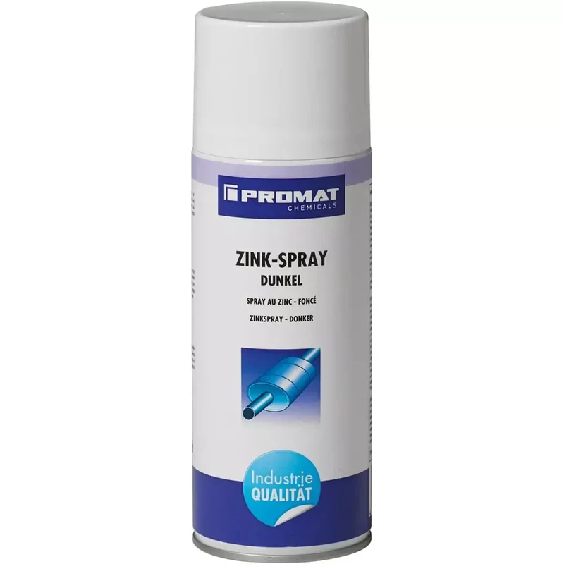 Zinkspray dunkel, Inhalt 400 ml, temperaturbeständig bis +450 Grad C, Spraydose