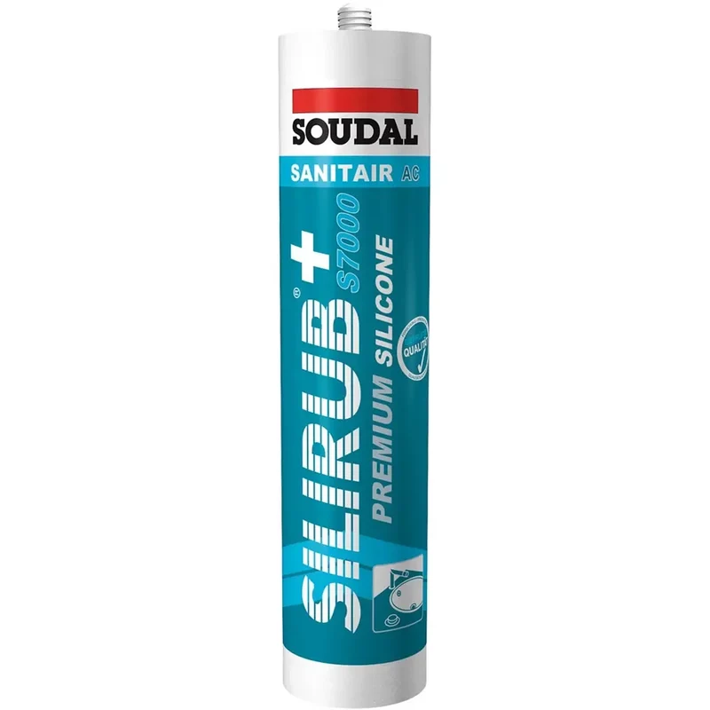 Soudal Sanitär-Silikon Silirub+ S7000, weiß, 310 ml
