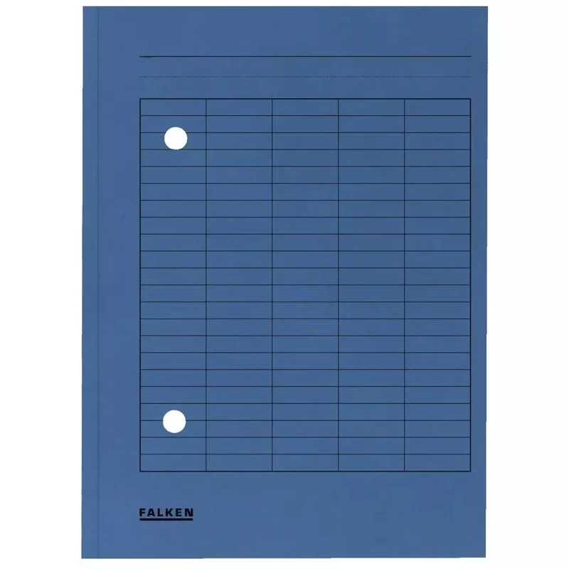 Umlaufmappe - A4 blau, Manilakarton, 250 g/qm
