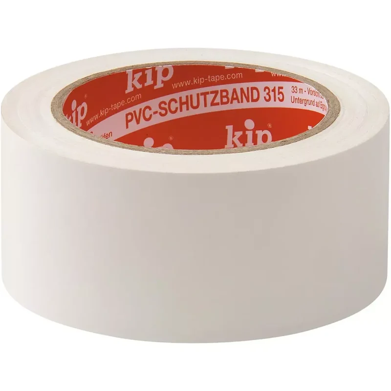 Kip 315 PVC Klebeband, glatt,weiß, 50 mm x 33 m