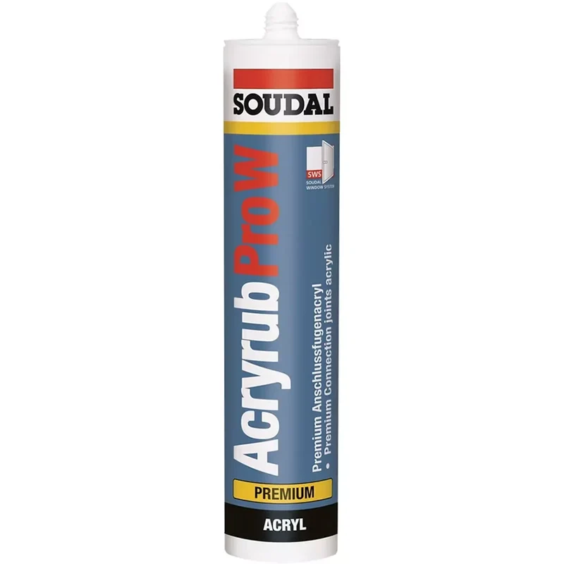 Soudal Acryl-Dichtstoff Acryrub Pro W, grau, 310 ml