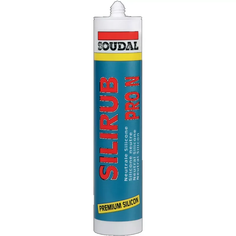 Verglasungs-Silikon Soudal Silirub PRO N, schwarz 310 ml Kartusche