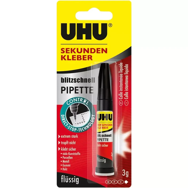 UHU-Sekundenkleber blitzschnell 3 g