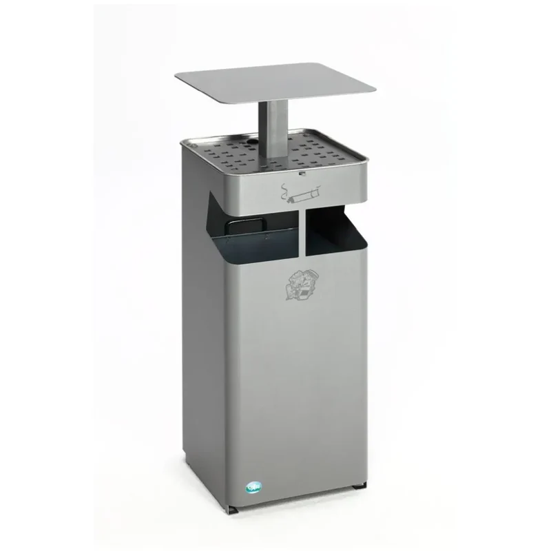 Ascher Abfallsammler mit Dach B 35