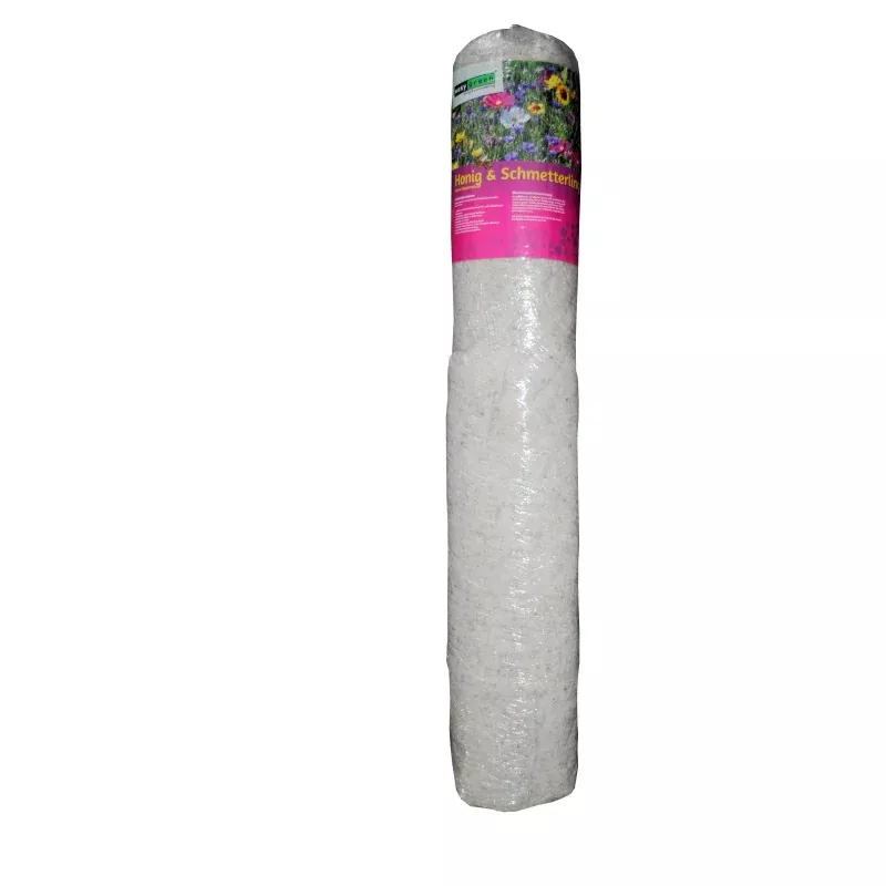 Saatgutmatte Blumenwiese, Honigbienen und Schmetterling 12 m²
