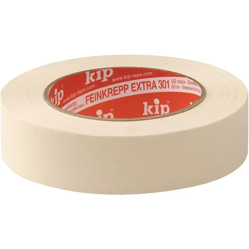 Kip 301 Feinkreppband Extra leicht gekreppt, natur, a 50 m