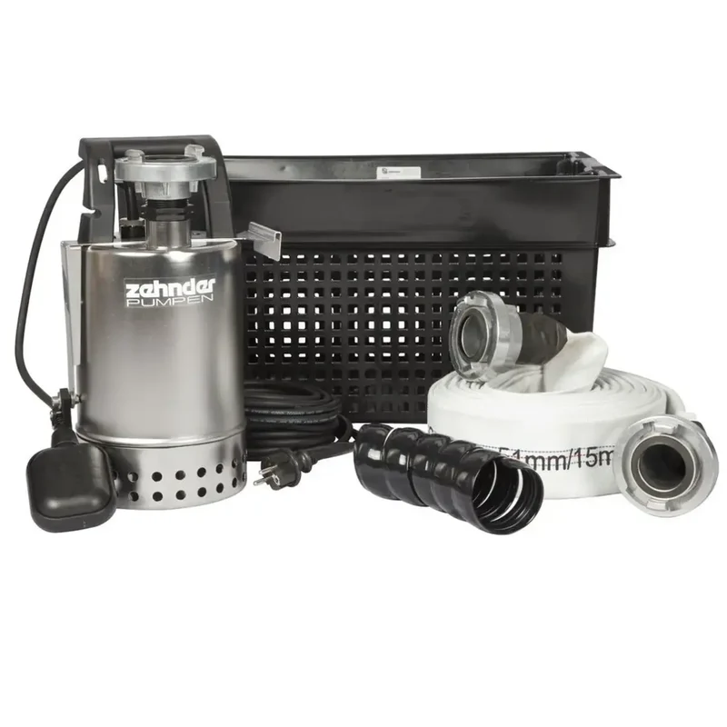 Flutset Zehnder mit Tauchpumpe in Transportbox