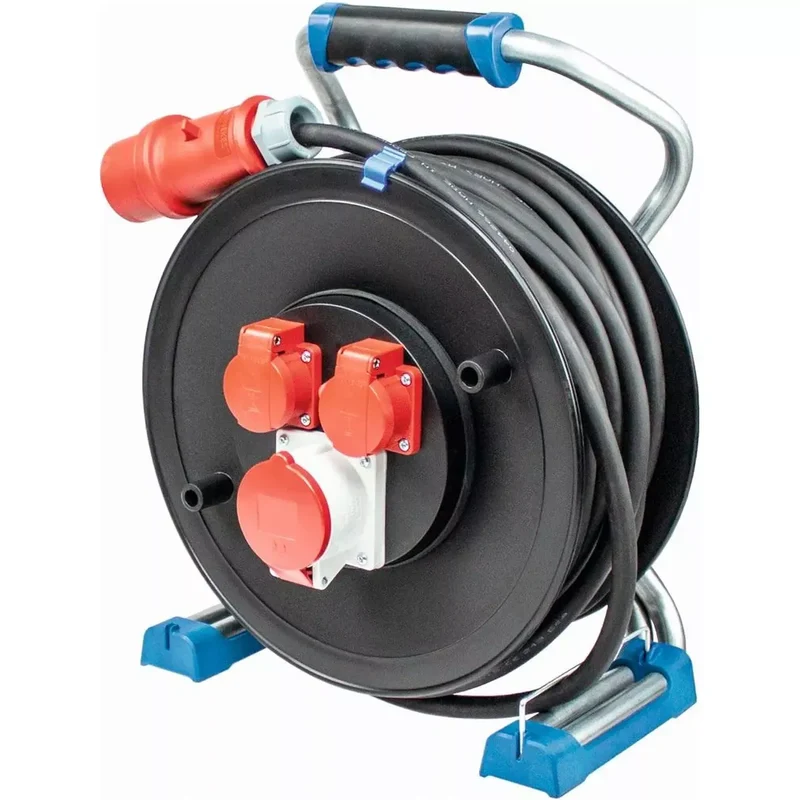 Kunststoff-Kabeltrommel 40 m, 400 V, H07 RN-F 5G 1,5 mm
