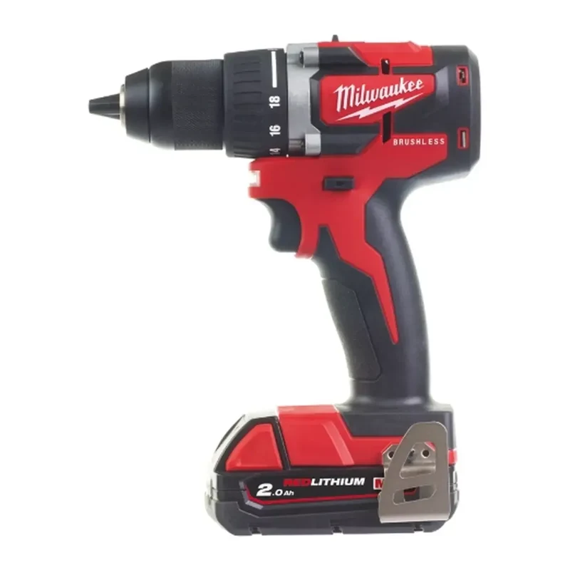 Milwaukee M18CBLDD-202C AKKU-BOHRSCHRAUBER IN2