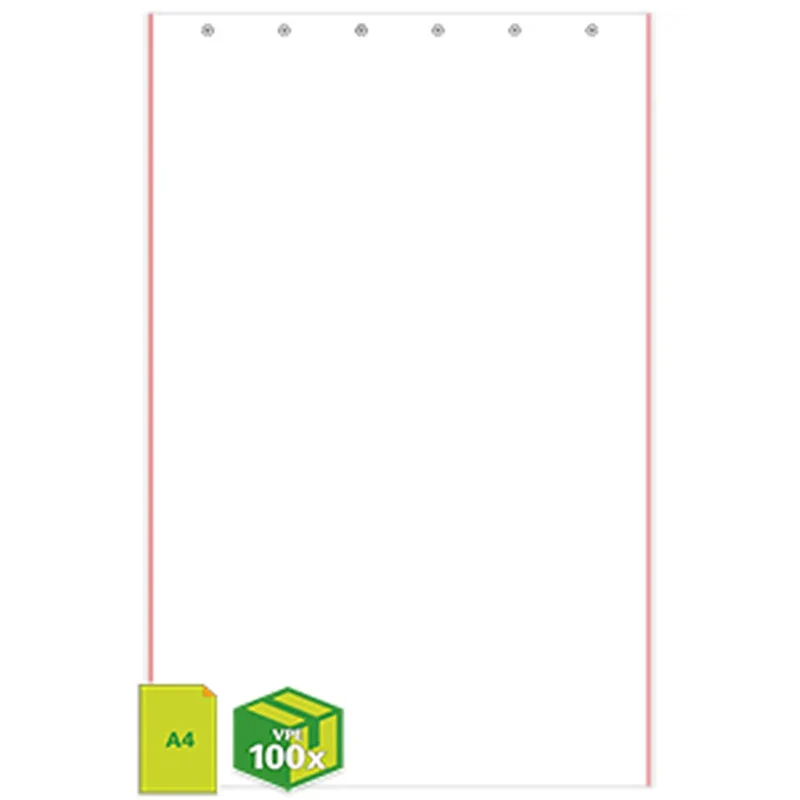 Urkundenpapier mit Perfo, Schmuckrand, 6-Ring-Lochung oben – VPE 100