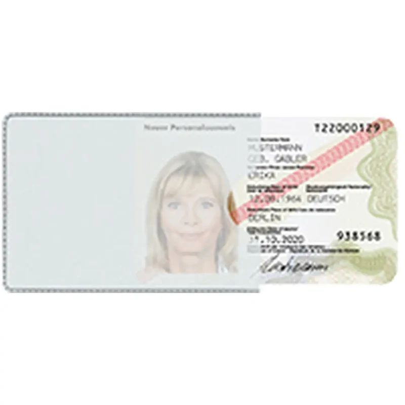 Schutzhülle, Weich-PVC transparent im Scheckkartenformat, 92 x 60 mm, Packung 100 Stück, 1 VKE