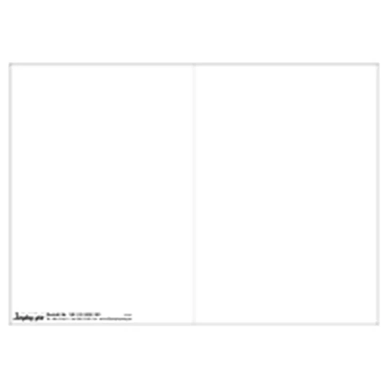 Aufkleber weiß, 143 x 202 mm, geschlitzt, zum Bedrucken von Blatt 2 und 3 für Nachweisheft 100 515 7401 001 und 100 515 7402 001, selbstklebend, Bogen a 2 Stück