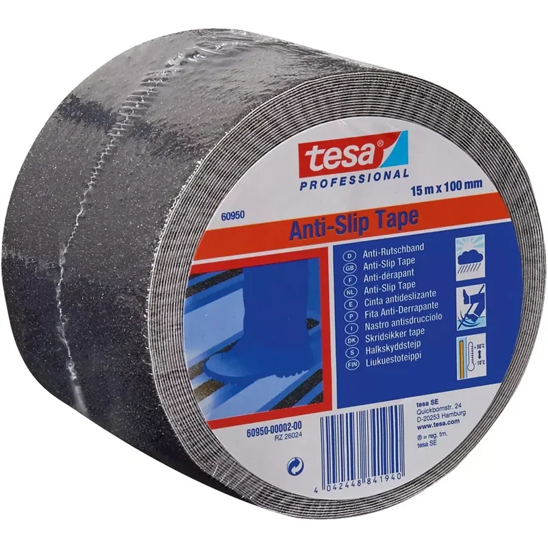 Anti-Rutsch Klebeband schwarz 15m x100mm DIN 51130/DIN67510