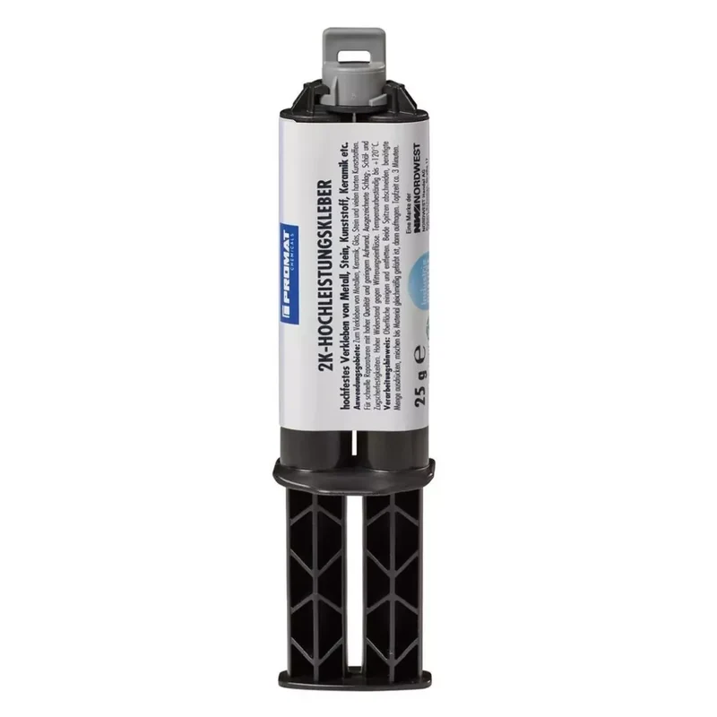 Hochleistungskleber, Inhalt 25 g, temperaturbeständig bis +120 Grad C, für Fahrzeugbau/Fördertechnik, Doppelspritze