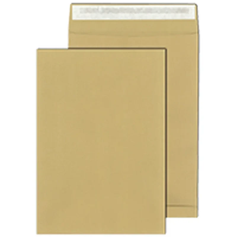 Versandtasche, B4, neutral, Faltentasche mit 40ger-Falte, HK, nassklebend, 130g