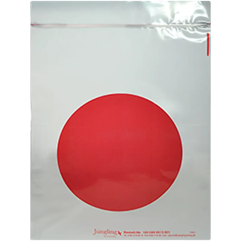 Plastikhülle Roter Punkt, Schutzhülle für Bautafel, 220 x 310 mm, mit Druckverschluss