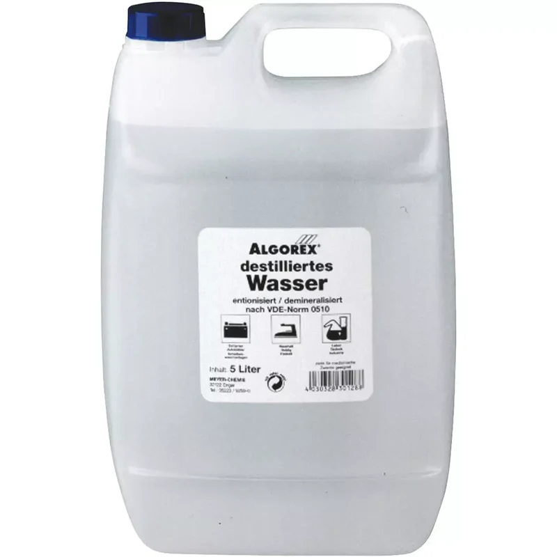Algorex Destilliertes Wasser,5 l Kanister