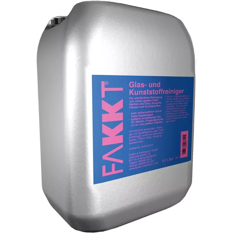 FAKKT Glas-Kunststoffreiniger,10 l Kanister