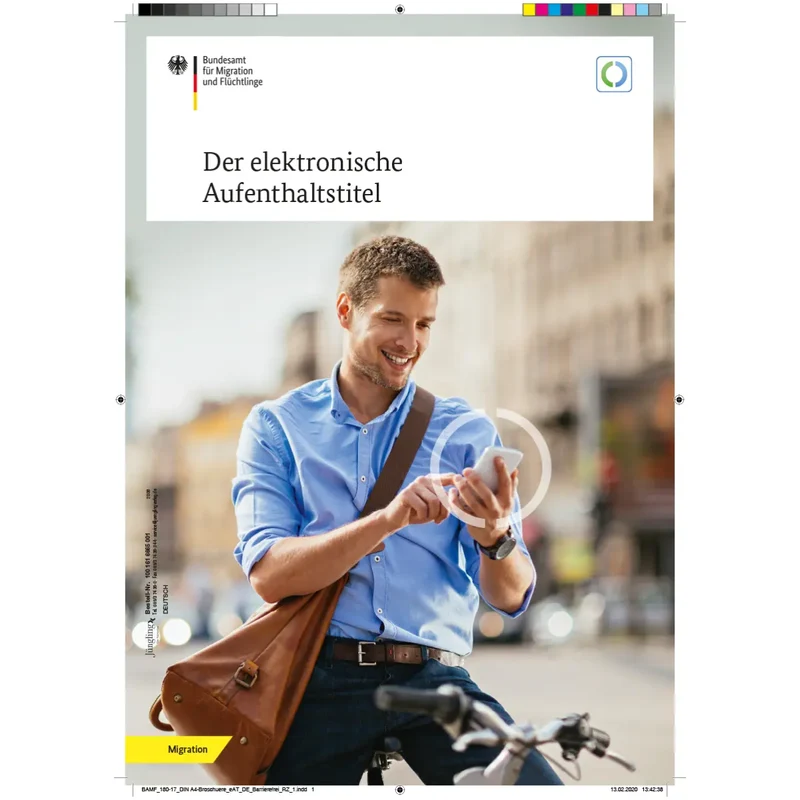 Amtliche Informationsbroschüre Der elektronische Aufenthaltstitel, Deutsch, A4, Packung à 50 Stück