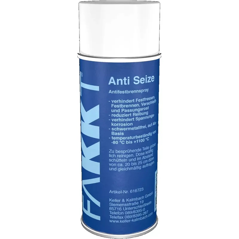 FAKKT Anti-Seize Hochleistungs-Schmiermittel, 400ml Spray -- VE 12 St.