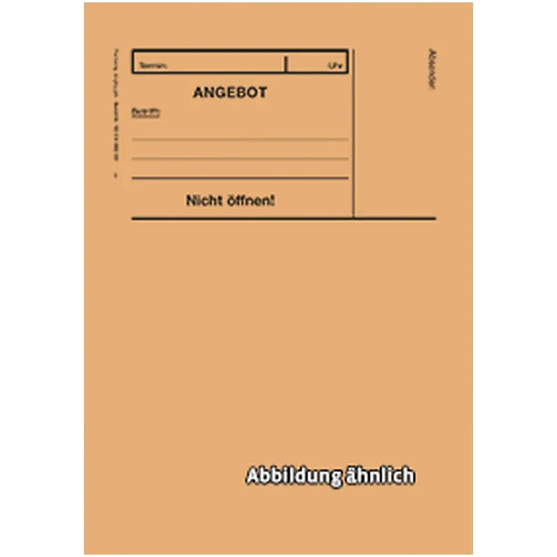 Angebotsumschlag, Kuvert B 5