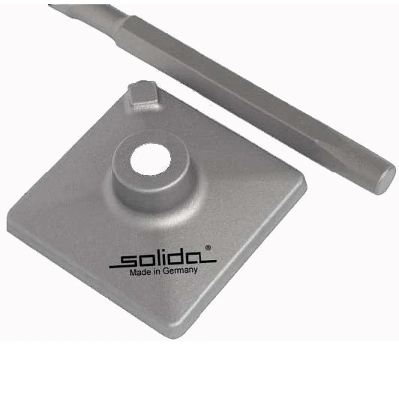 Verdichterplatte 200 x 200 mm für Abbruchhammer, SDS-Hex
