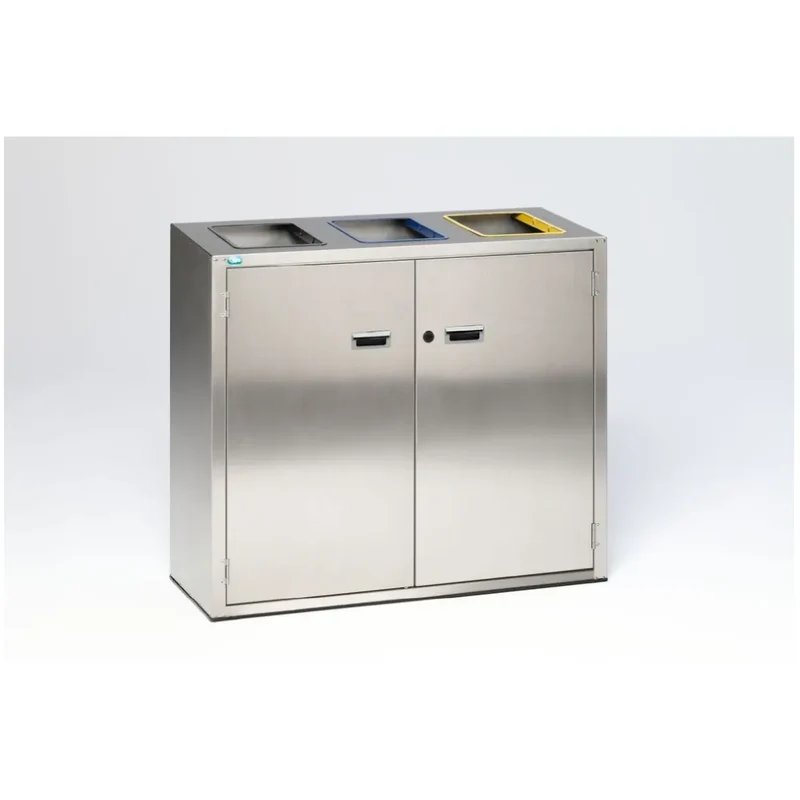 Wertstoffsortiersystem 270 Liter Edelstahl