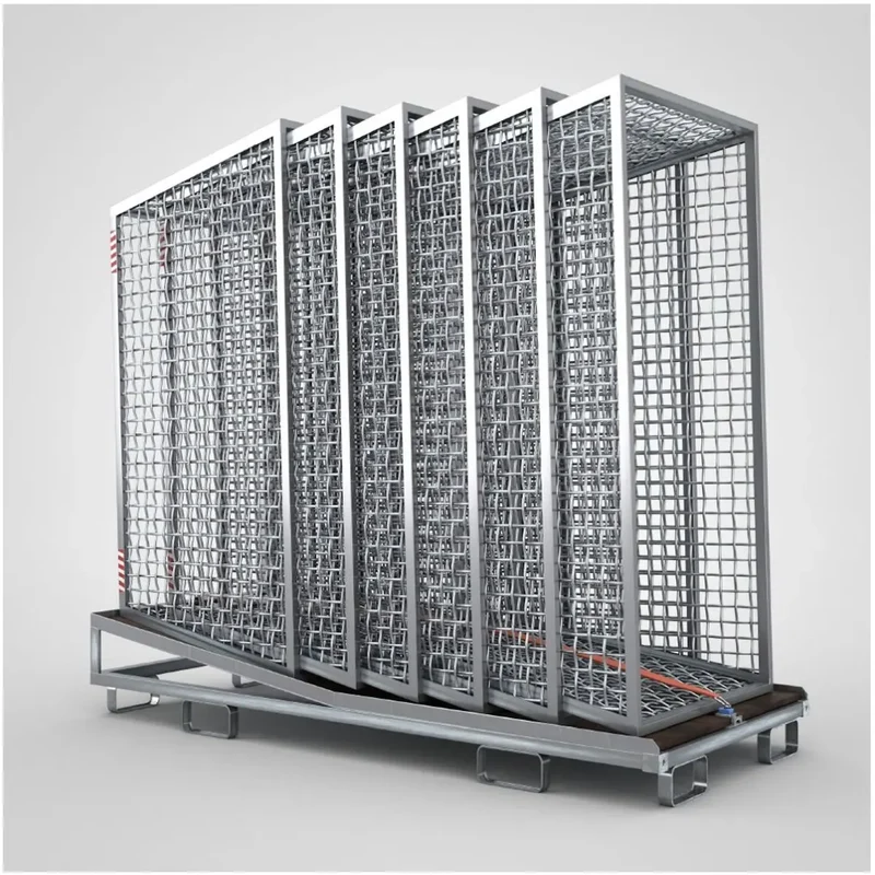 Transportpalette für Gridtech-LaubBox aus Stahl