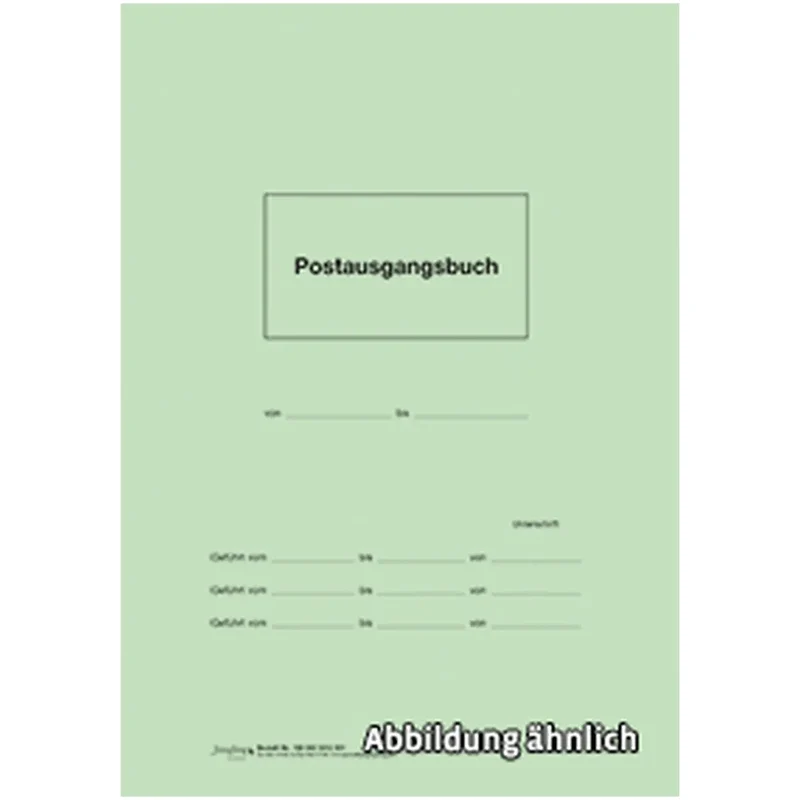 Postausgangsbuch, Heft A4