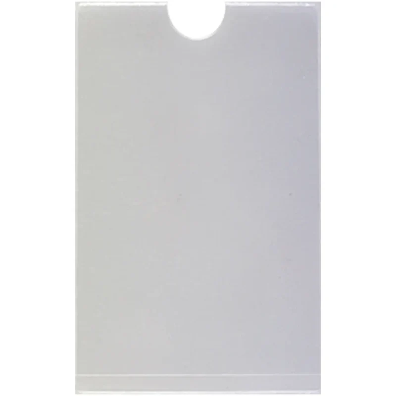 Folientasche 60 x 95 mm, schmale Seite offen, selbstklebend, für Kartenführerschein, Bogen a 2 Stück