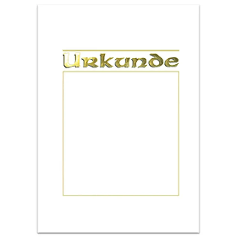 Urkunde, A4, Elefantenhaut, Schriftzug Urkunde