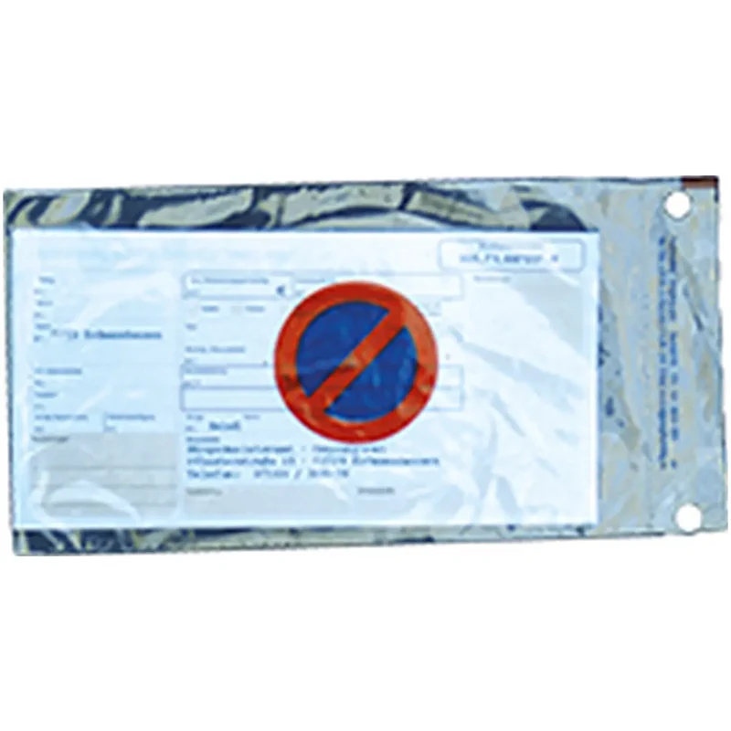 Regenschutzhülle mit Halteverbotzeichen, B x H: 225 x 133 mm, Block: 50 Stück, 1 Block