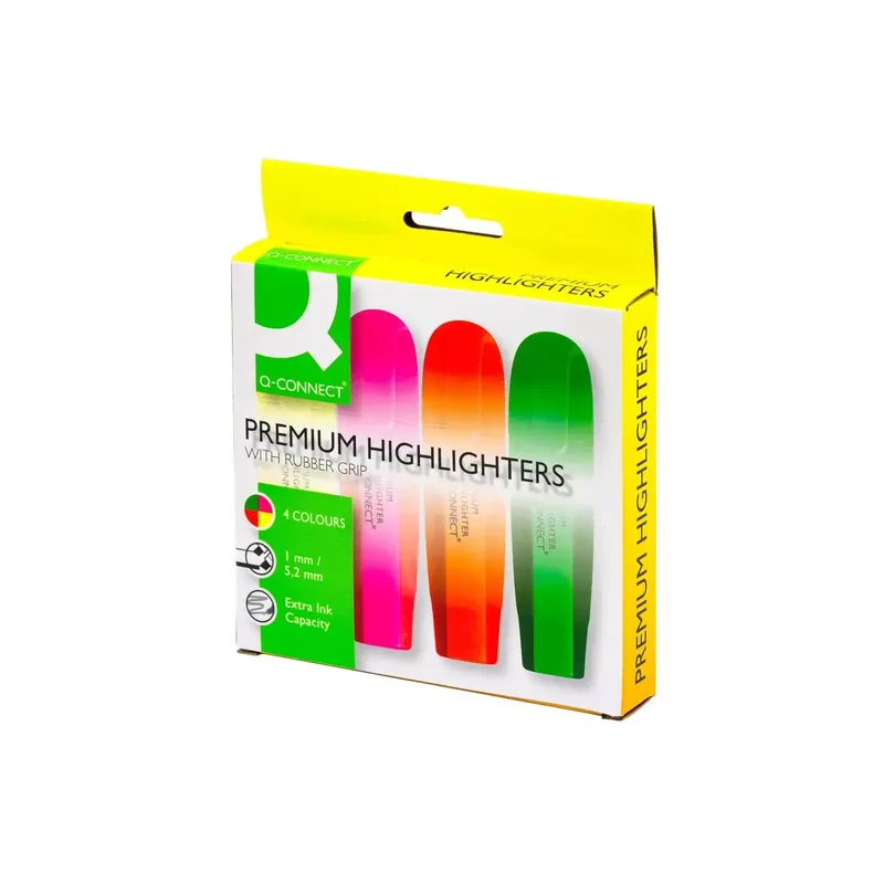 Textmarker Premium - ca. 2 - 5 mm, 4-er Pack