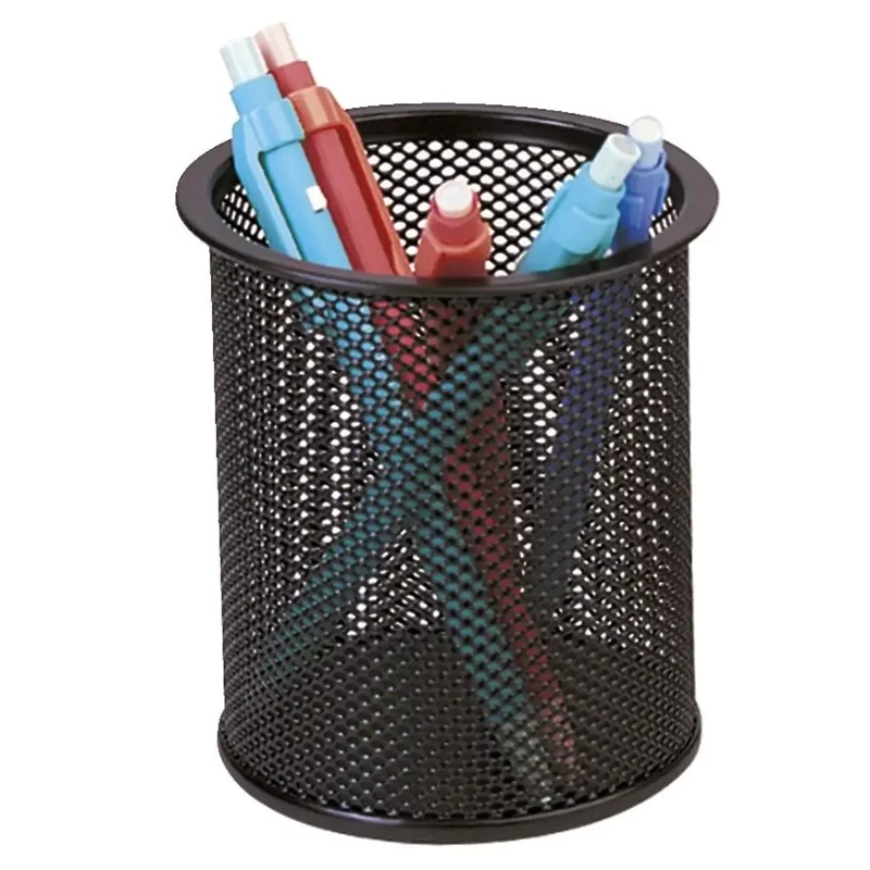 Schreibköcher Metalldraht - schwarz