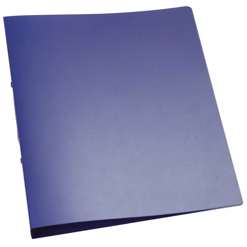 Ringbuch transparent - A4, 2-Ring, Ring-Ø 25 mm, blau-transparent