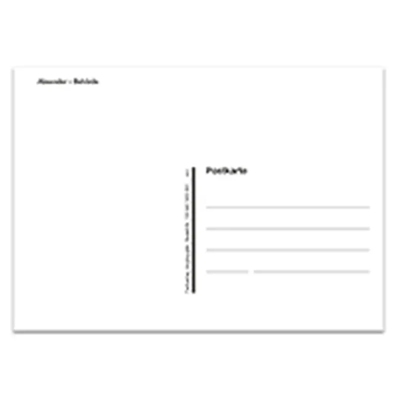 Terminvereinbarung, Postkarte