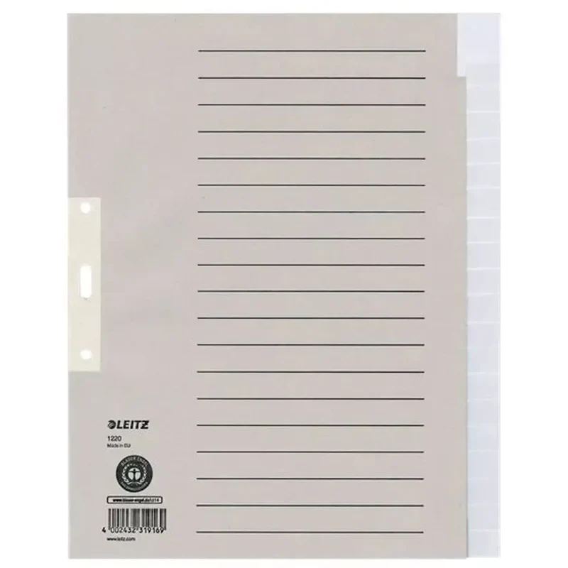 1220 Register - Tauenpapier, A4 Überbreite, 20 Blatt