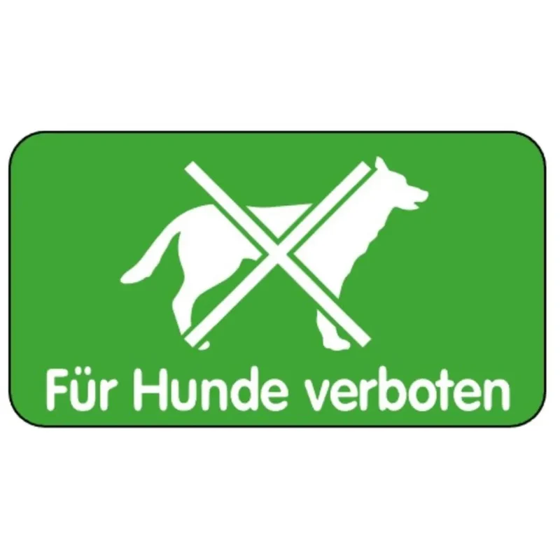 Verbotsschild SA 13 Für Hunde verboten 231 x 420 mm