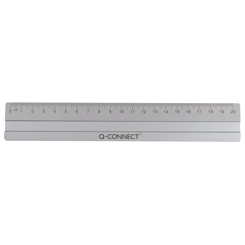 Lineal Alu - 20 cm, silber