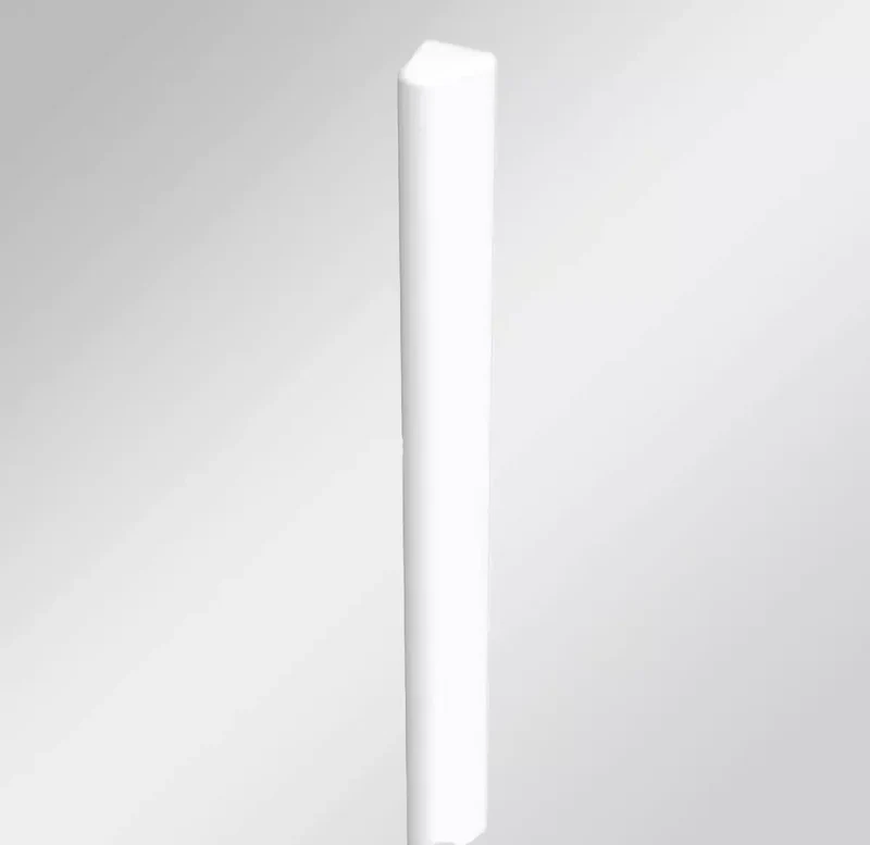 VARIO Kunststoff-Tragpfosten, Dreieckform (Leitpfostenform) weiß